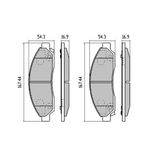 RDA Phantom Ceramic Brake Pad Set Front - RDC1468