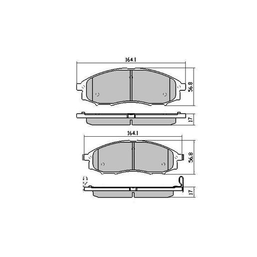 RDA Phantom Ceramic Brake Pad Set Front - RDC1439