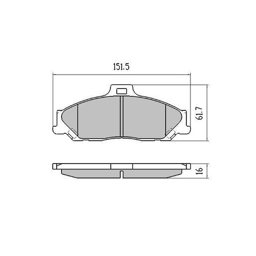 RDA Phantom Ceramic Brake Pad Set Front - RDC1366