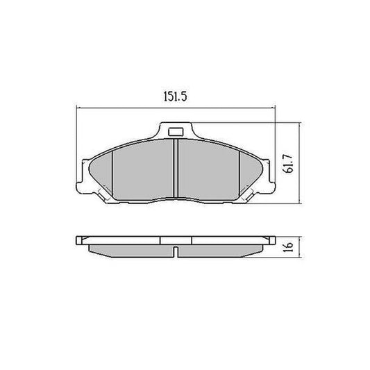 RDA Phantom Ceramic Brake Pad Set Front - RDC1366