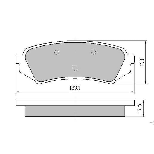 RDA GP Max Brake Pad Set Rear - RDB1383