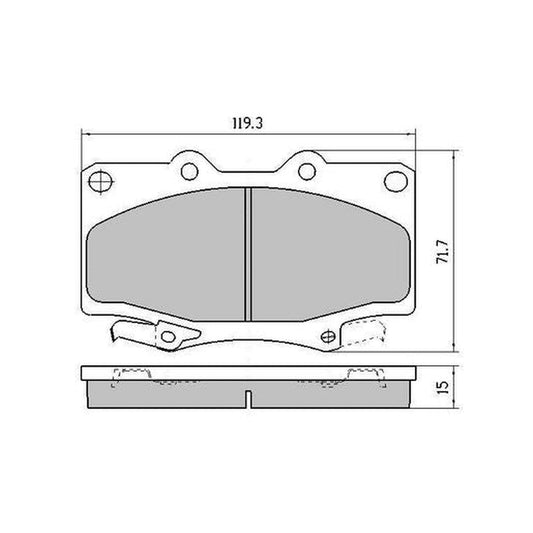 RDA Phantom Ceramic Brake Pad Set Front - RDC1199