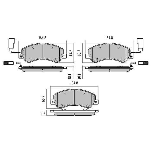 RDA Phantom Ceramic Brake Pad Set Front - RDC2059