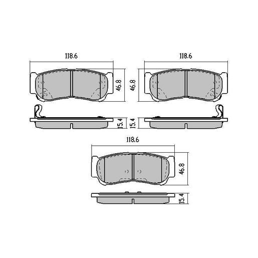 RDA GP Max Brake Pad Set Rear - RDB2006