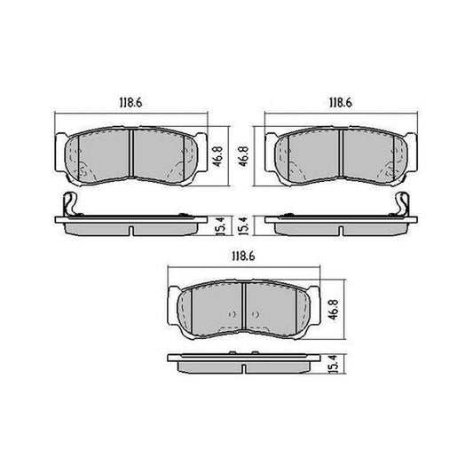 RDA Phantom Ceramic Brake Pad Set Rear - RDC2006