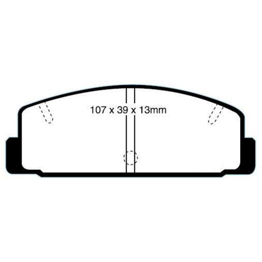 RDA GP Max Brake Pad Set Rear - RDB417