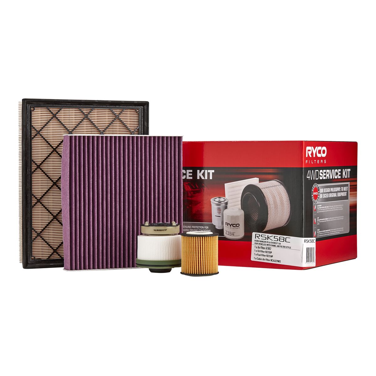 Ryco 4WD Filter Service Kit - RSK58C