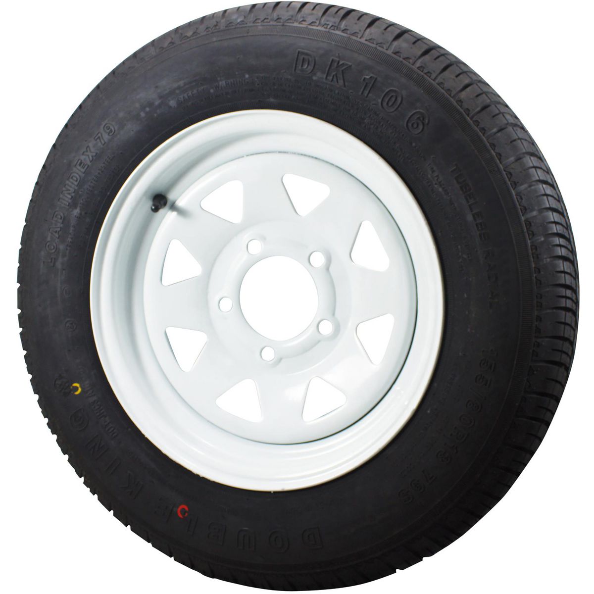 ARK 13In Multi Stud Pattern Wheel & Tyre White Steel - SW13HTFW