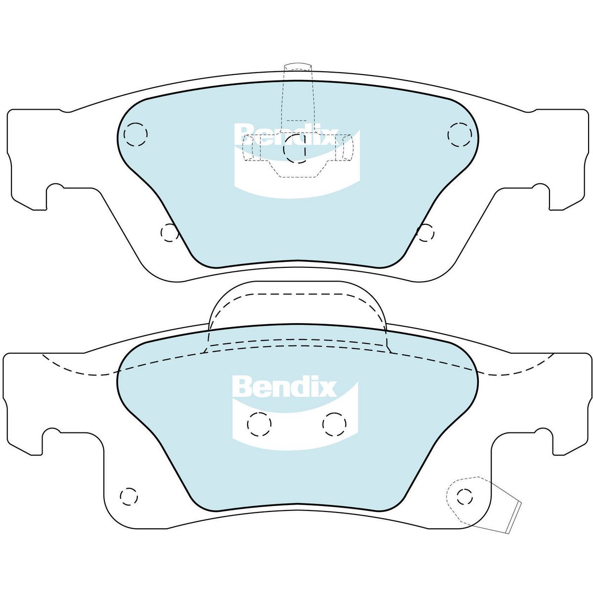 Bendix Heavy Duty Brake Pads Set Rear - DB2217HD
