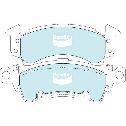 Bendix Heavy Duty Brake Pads Set Front - DB1771HD