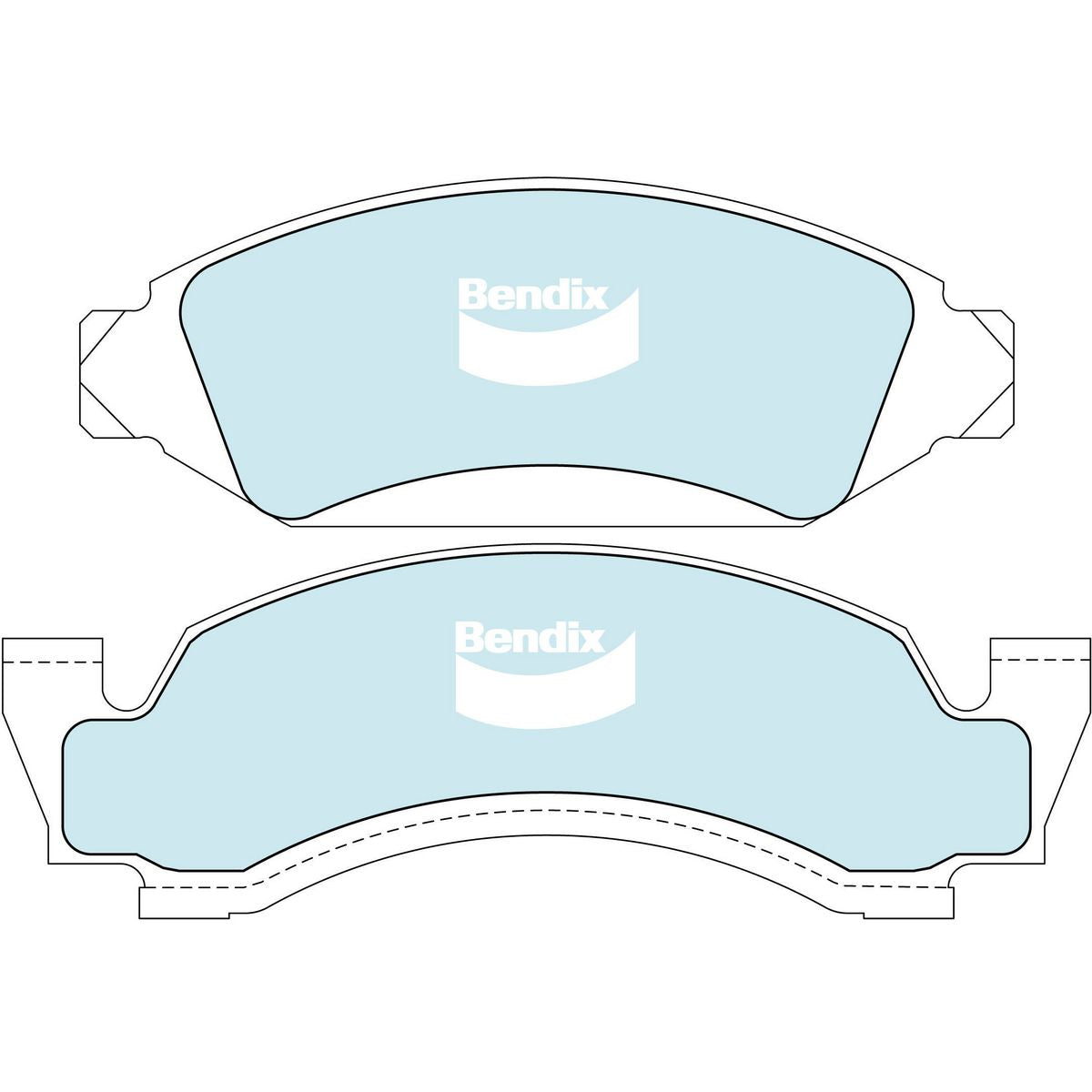 Bendix 4WD Brake Pads Set - DB1809-4WD