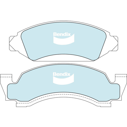 Bendix 4WD Brake Pads Set - DB1809-4WD