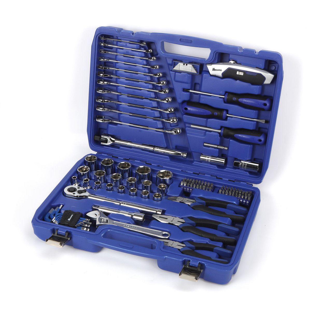 Mechpro Blue Automotive Tool Kit 123pc - MP228KCRV