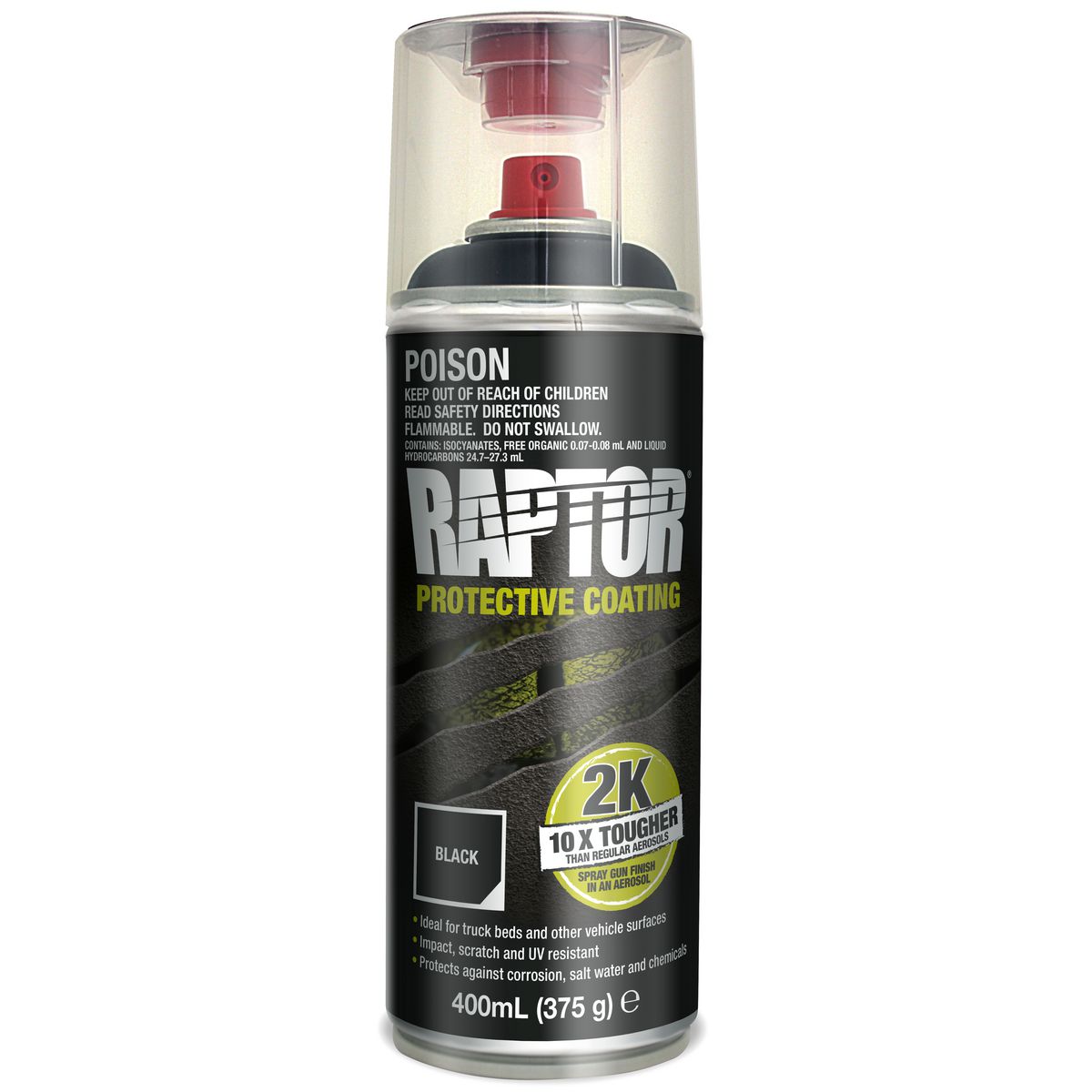 Raptor Protective Coating Black 400ml - RLB/AL