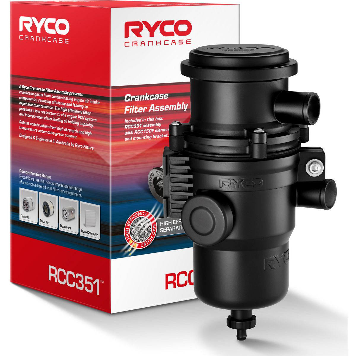 Ryco Crankcase Filter Assembly - RCC351