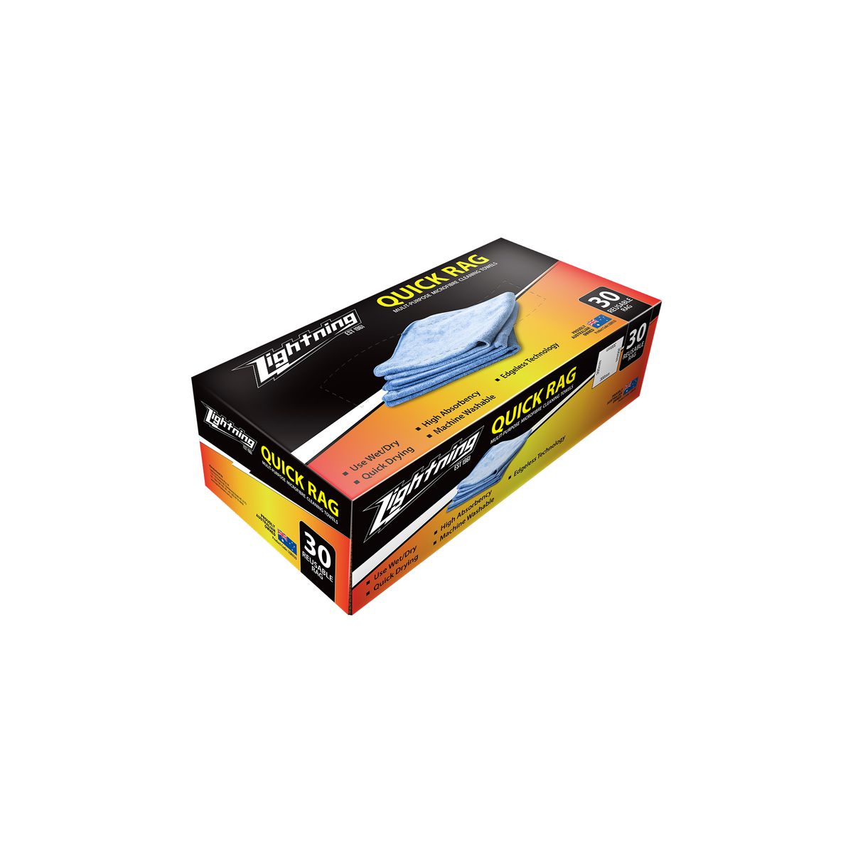 Lightning Quick Rags 30 Pack - LQR030