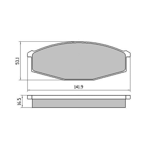 RDA Phantom Ceramic Brake Pad Set Front - RDC321