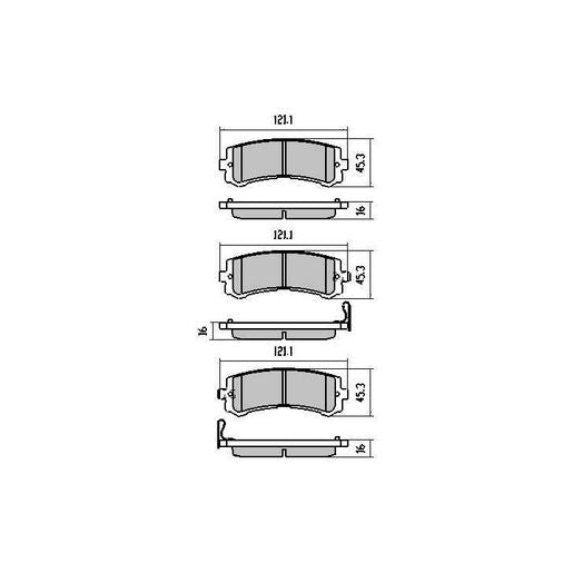 RDA GP Max Brake Pad Set Rear - RDB1994