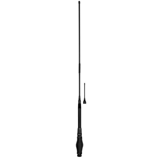 Uniden Elevated Feed And Fibreglass Black Whip (6.6/3.0 Dbi Gain) - AT880BK