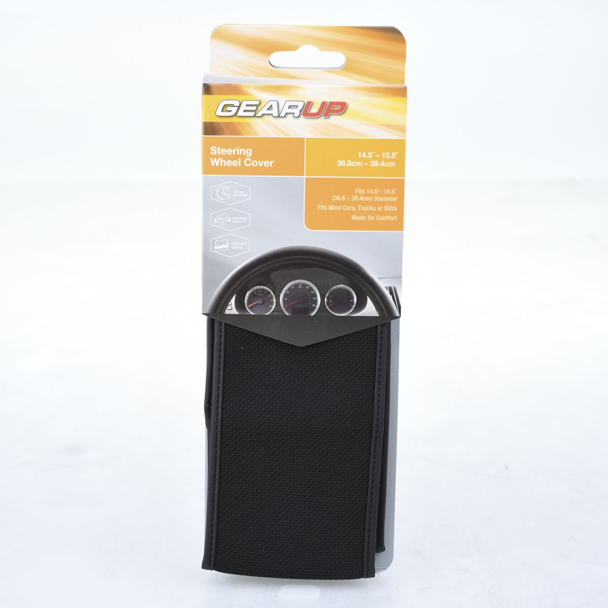 Gear Up Steering Wheel Cover Opp Core Black