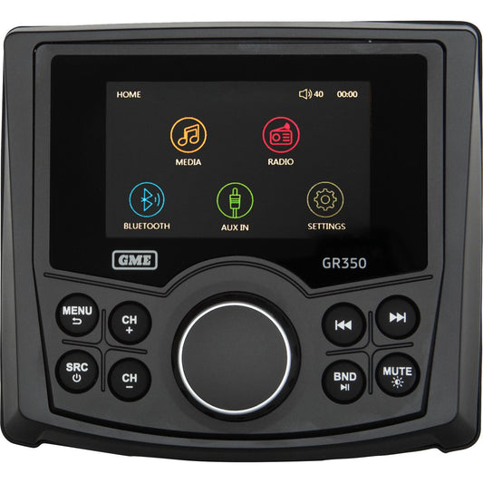 GR350BTB
BLUETOOTH AM/FM MARINE STEREO - BLAC