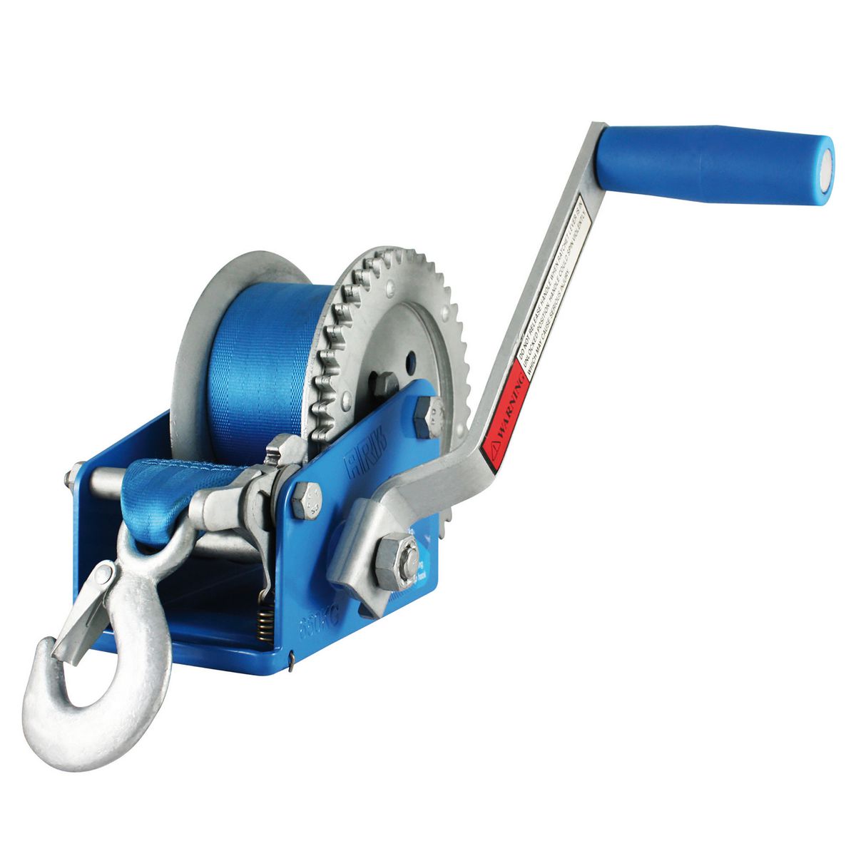 ARK Winch 650kg 4:1 Ratio 50mm X 6M Webbing - W654W