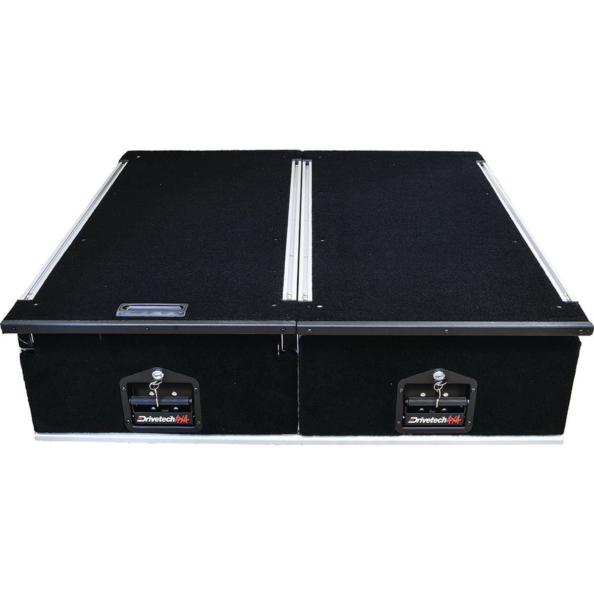 Drivetech4x4 Vehicle Drawer Twin Aluminium 1000 inc. Fridge Slide - DT-DS1000T