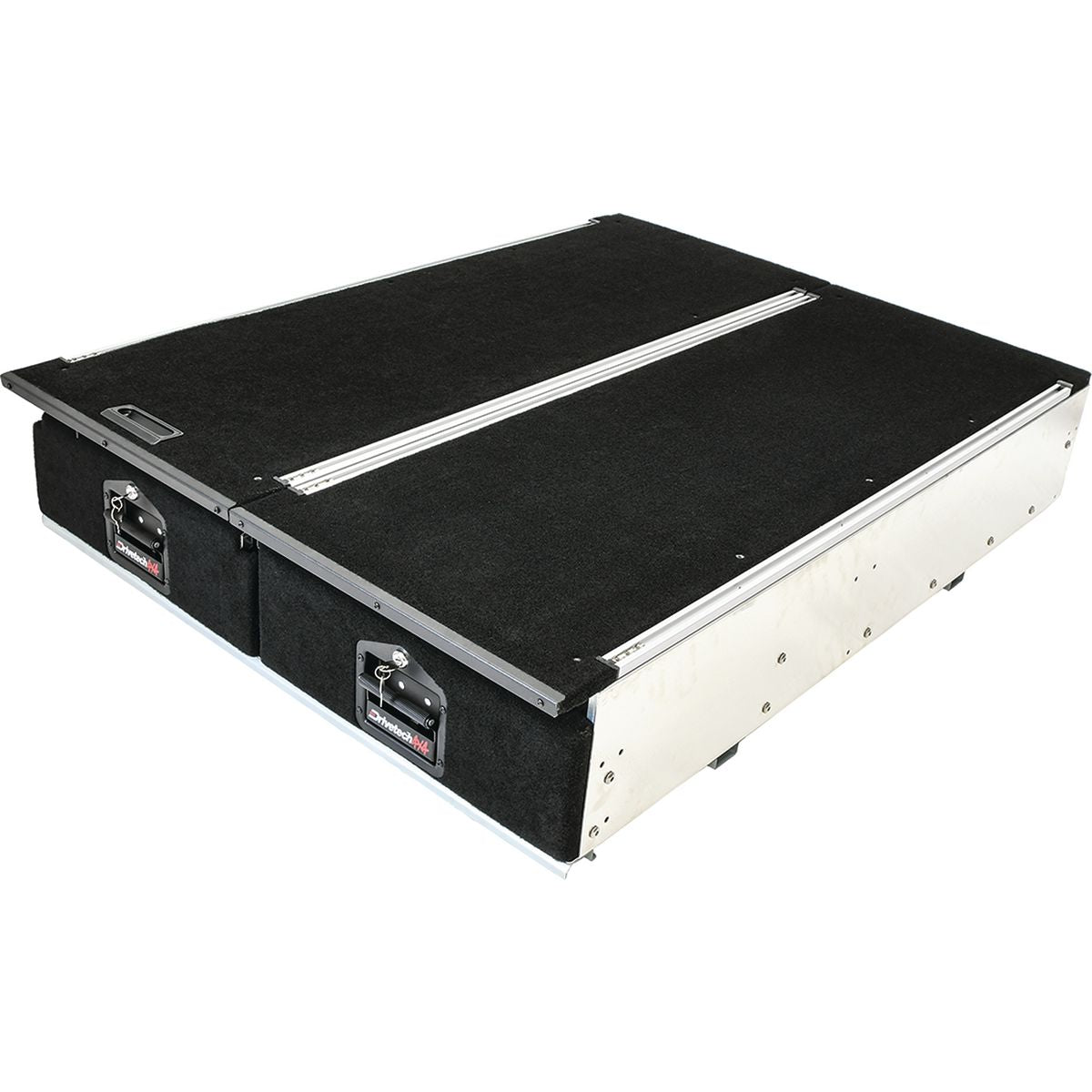 Drivetech4x4 Vehicle Drawer Twin Alu 1300 inc. Fridge Slide - DT-DS1300T