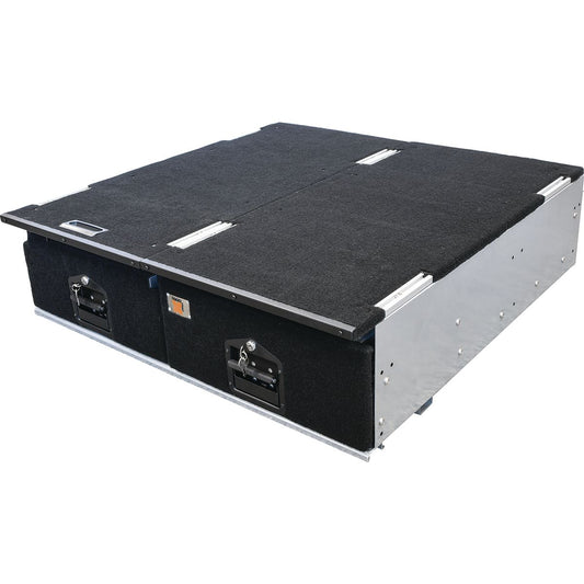 Maxi Trac 4WD Vehicle Storage Drawer Twin 990mm with Fridge Slide - MT-DS1000T