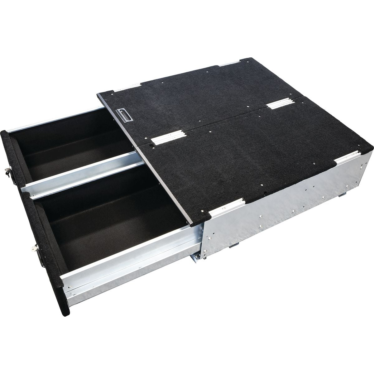 Maxi Trac 4WD Vehicle Storage Drawer Twin 900mm with Fridge Slide - MT-DS900T