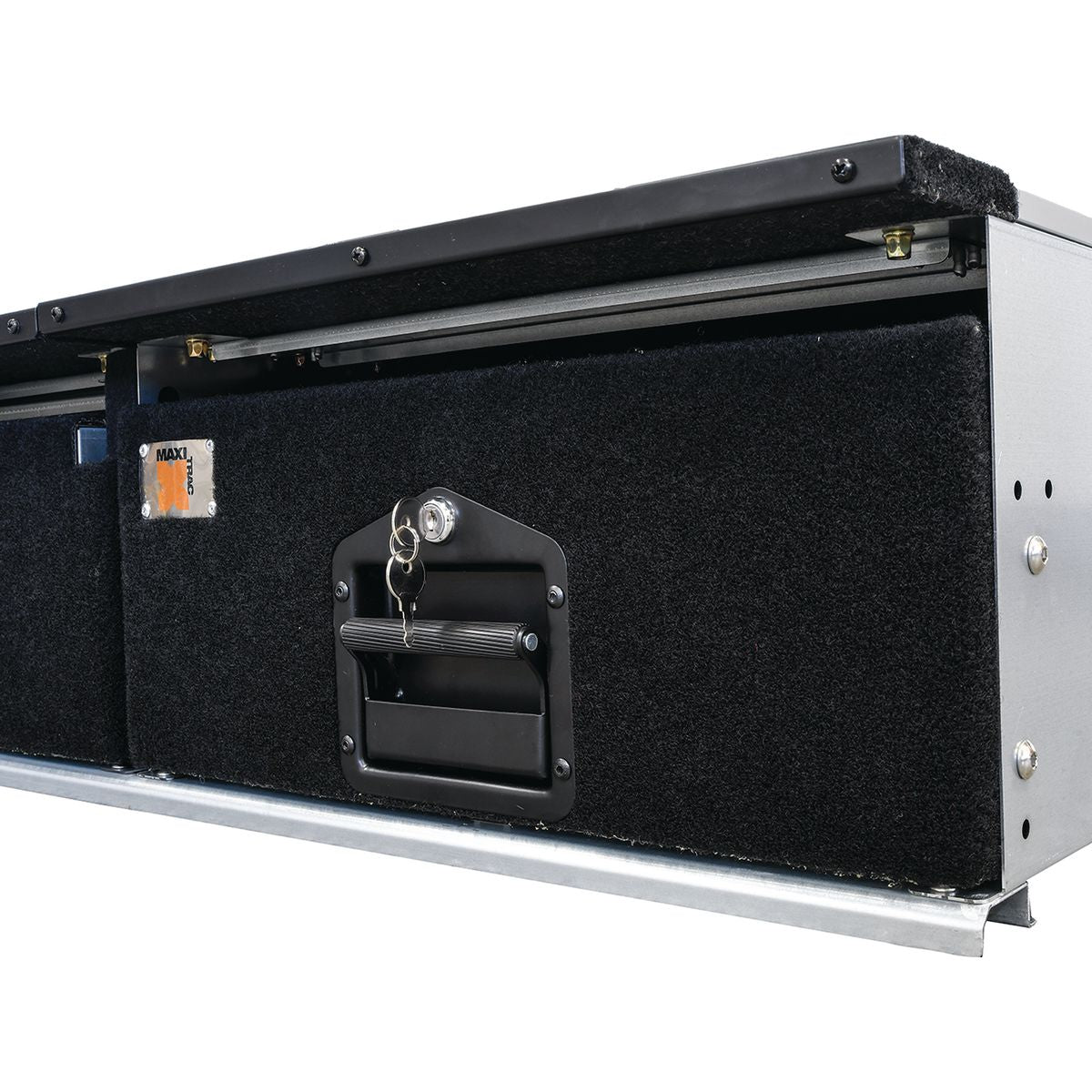 Maxi Trac 4WD Vehicle Storage Drawer Twin 1300mm with Fridge Slide - MT-DS1300T