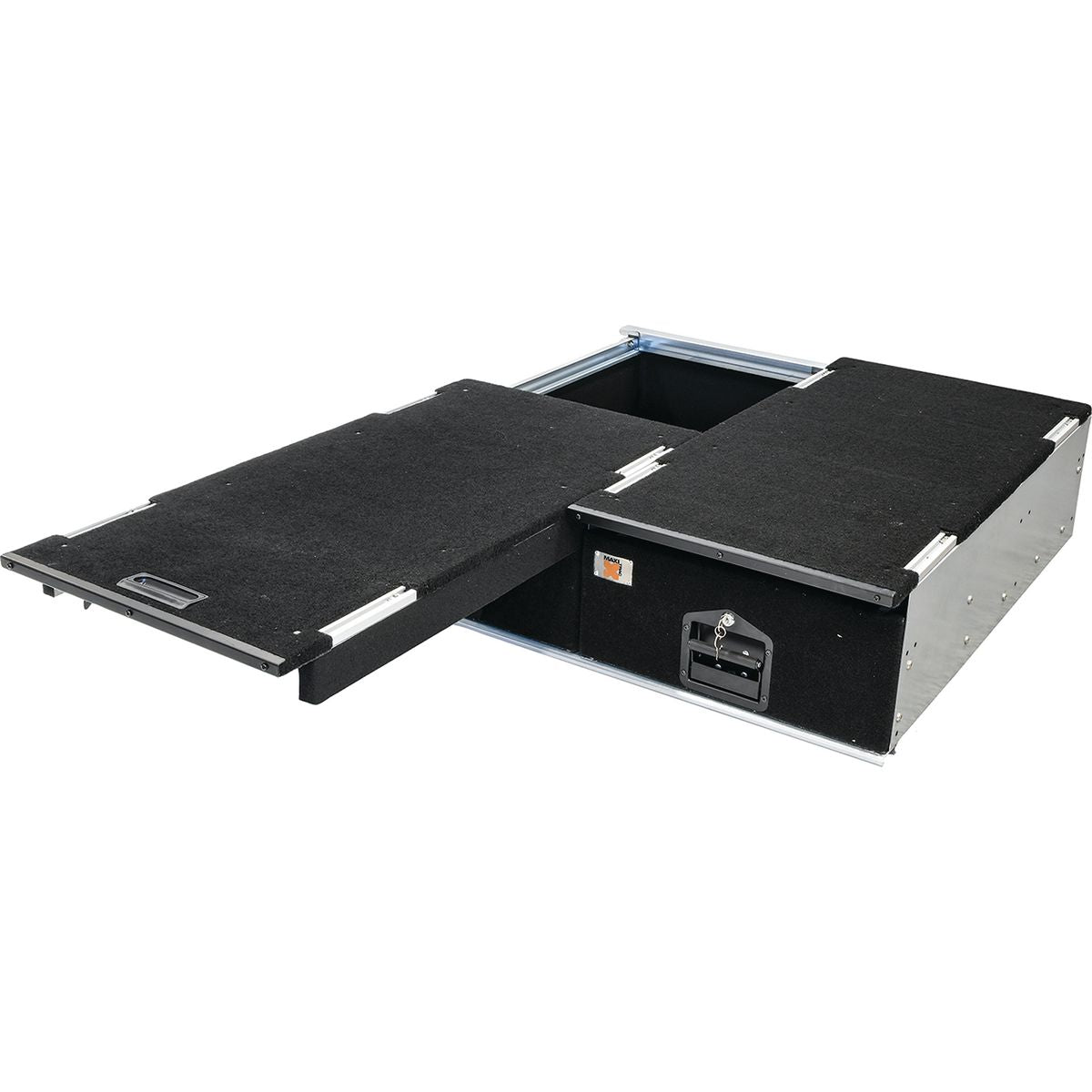 Maxi Trac 4WD Vehicle Storage Drawer Twin 1300mm with Fridge Slide - MT-DS1300T