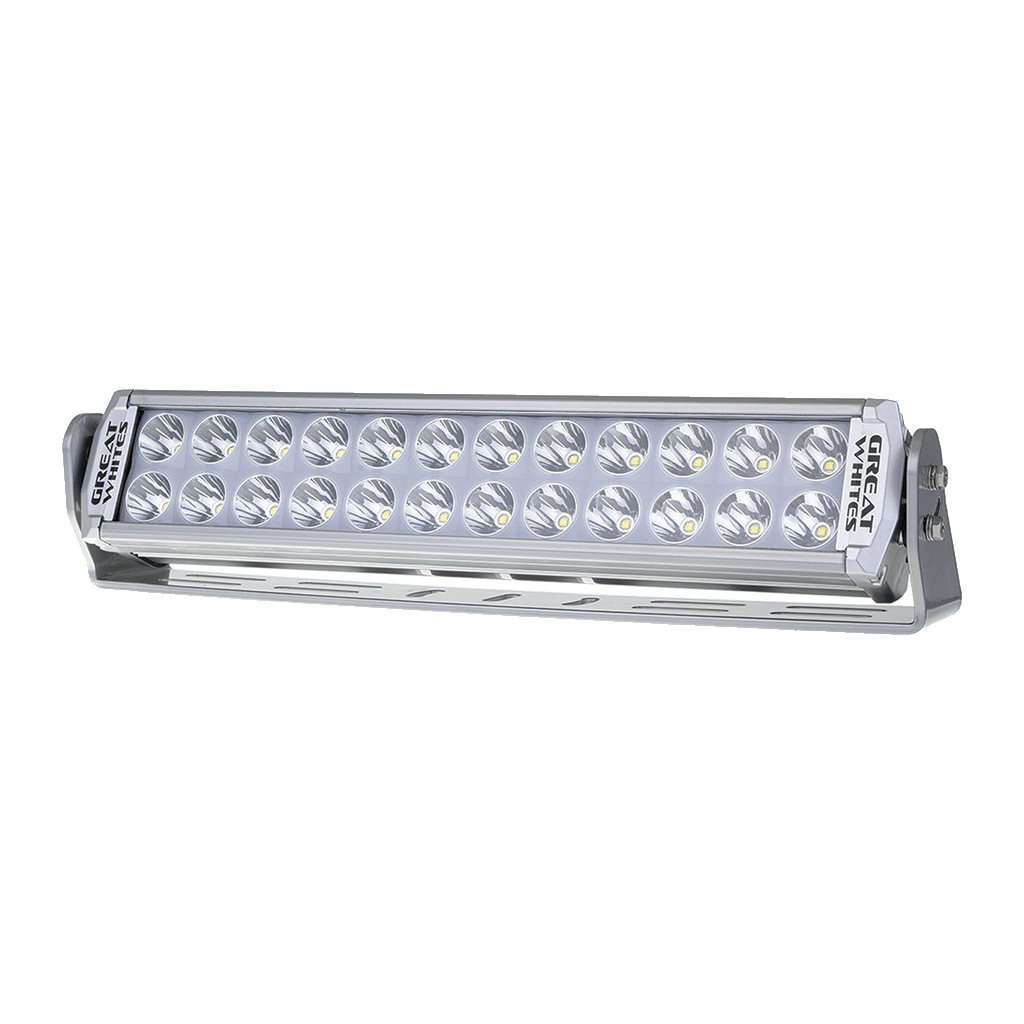 Great Whites Attack Alloy LED Driving Light Bar Backlit (24x5W) Spot Beam 11-32V - GWD5244A