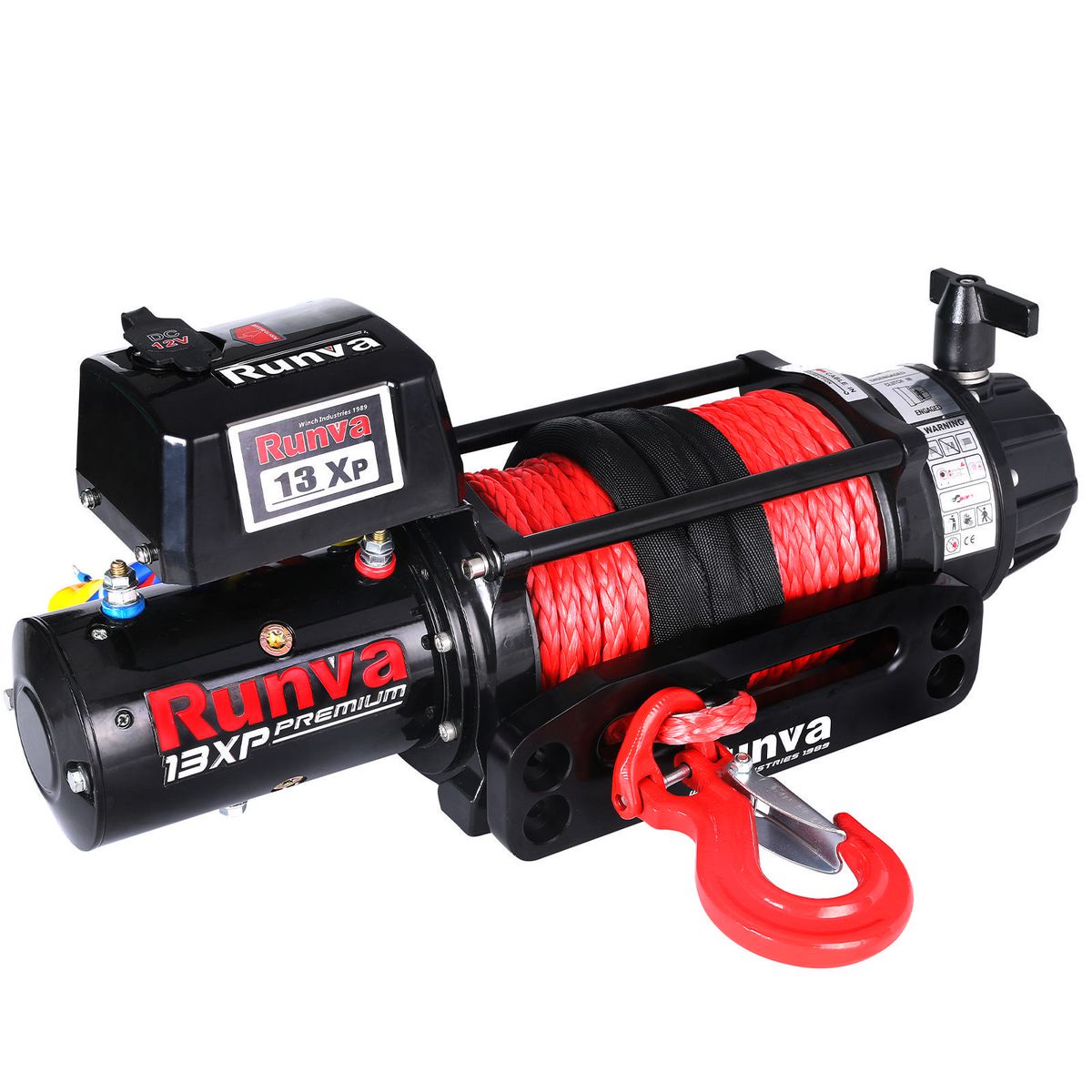 Runva 13XP Premium 24V With Synthetic Rope - 13XPPREMIUM24VD