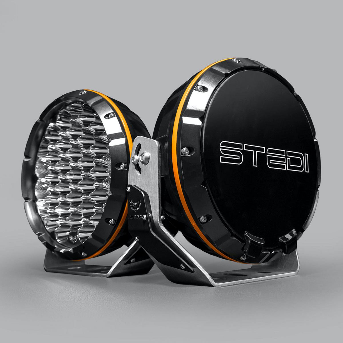 STEDI Type-X SRT 8.5inch LED Driving Lights with Clear Cover and Snatch 20lt Dry Bag Bundle