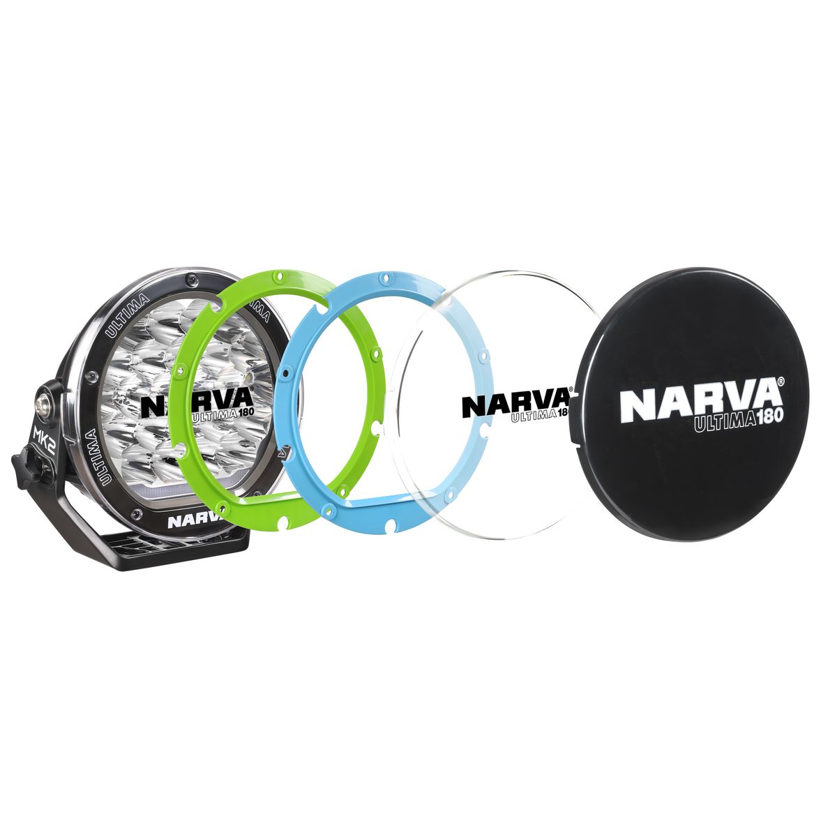 Narva Ultima 180 Mk2 Black Driving Light Kit - 71732BK