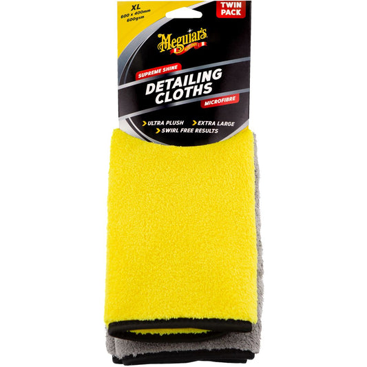 Meguiar's Supreme Shine Detailing Cloths Twin Pack - AX2020