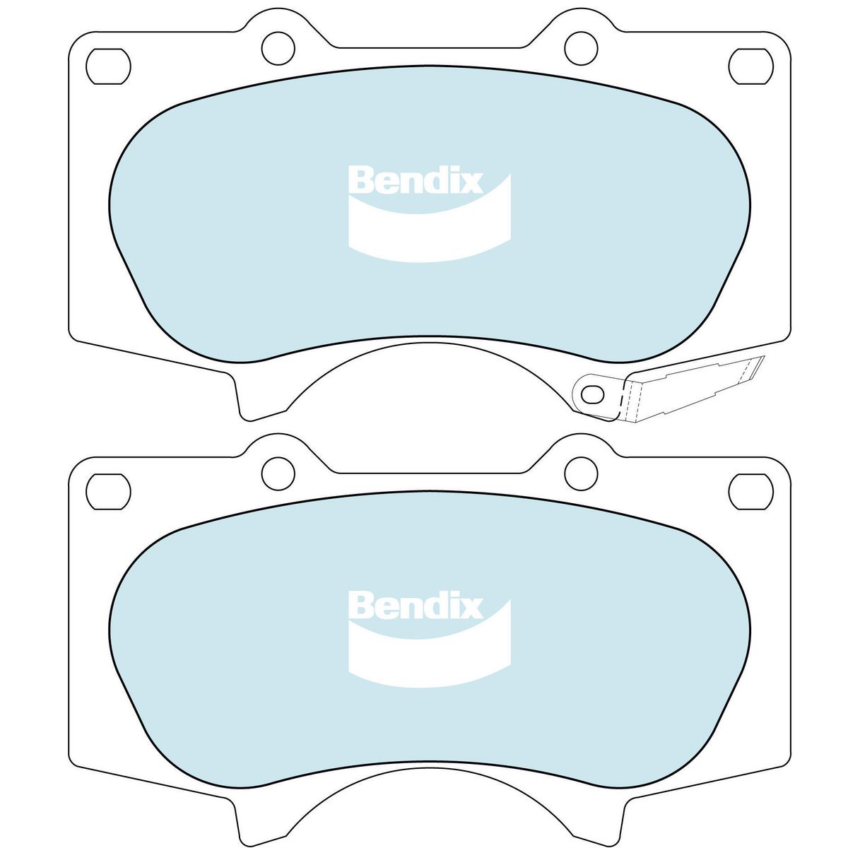 Bendix Ultimate 4WD Brake Pads Front - DB1482ULT4WD