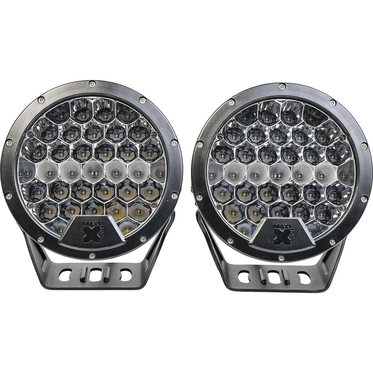 Maxi Trac 180mm LED Driving Light Kit, 13777 Lumens, Waterproof, Wiring Harness Included - MTDL-180KIT