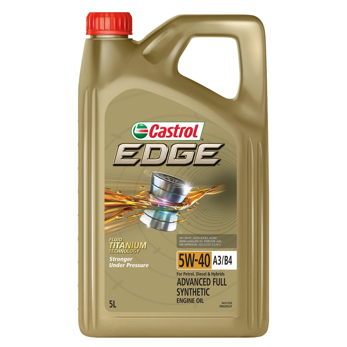 Castrol Edge 5W-40 Engine Oil A3/B4 5Ltr - 3421235