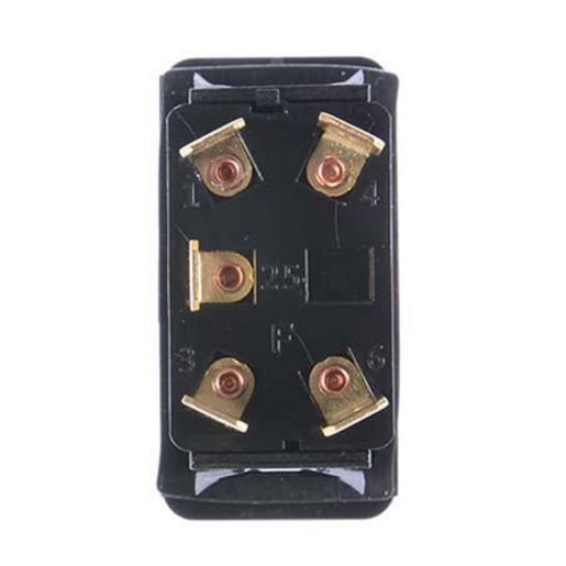 Drivetech 4x4 Rocker AUX Lights Switch On/Off SPST 12 or 24V Blue Illumination - DT-11013