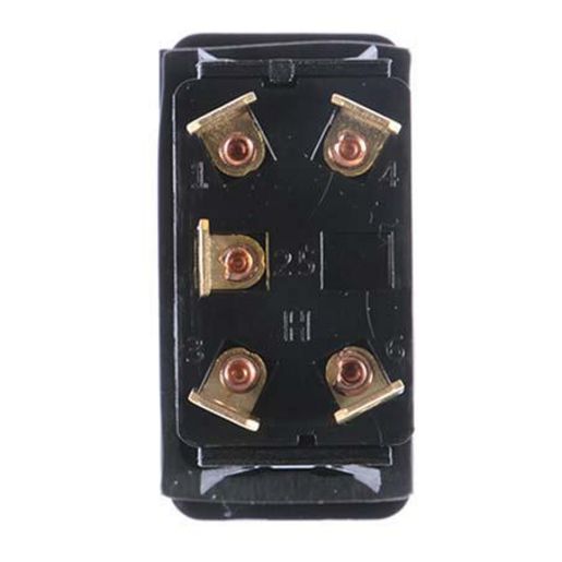 Drivetech 4x4 Rocker Beacon Switch On/Off SPST 12 or 24V Blue Illumination - DT-11012