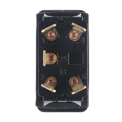 Drivetech 4x4 Rocker Roof Lights Switch On/Off SPST 12 or 24V Blue Illumination - DT-11010