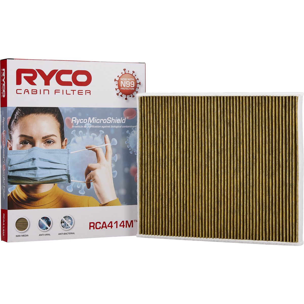 Ryco Cabin Filter - Microshield - RCA414M