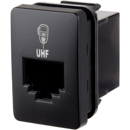 Narva OE Style Push Button Switch UHF Radio Symbol 12V Blue Illumination Suits Toyota - 63303BL