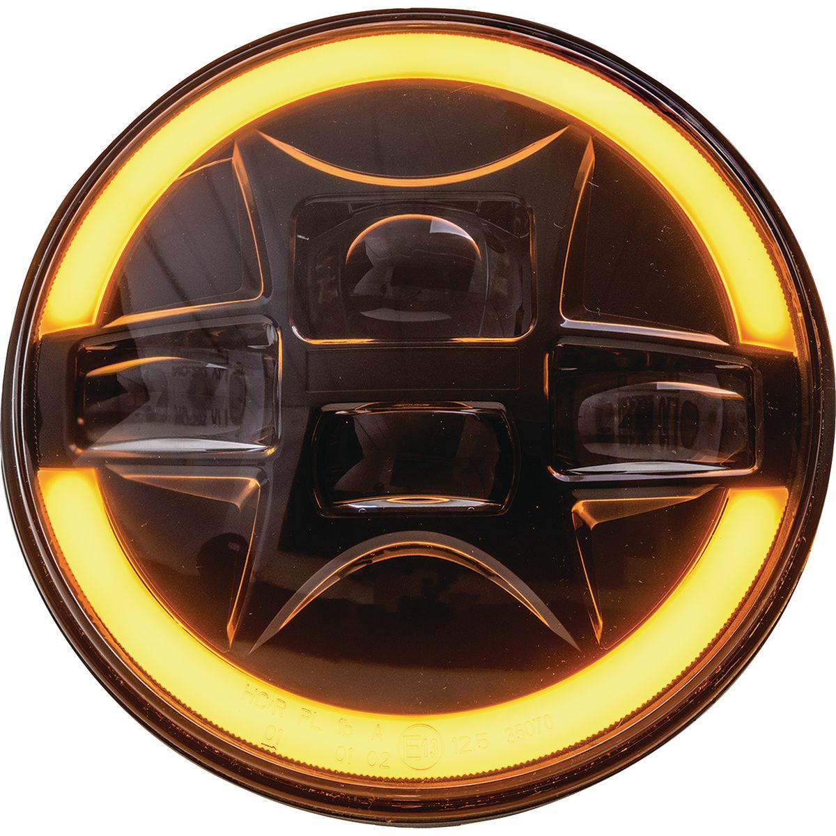 Drivetech 4X4 7 Inch LED Headlight, H4 High/Low Beam, ADR Approved, 6000K IP67 12/24V - DTHL7LED
