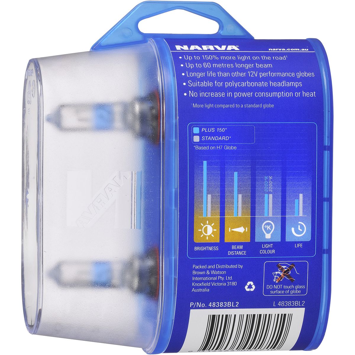 Narva HB3 12V P20D PLUS150 Twin pack - 48383BL2