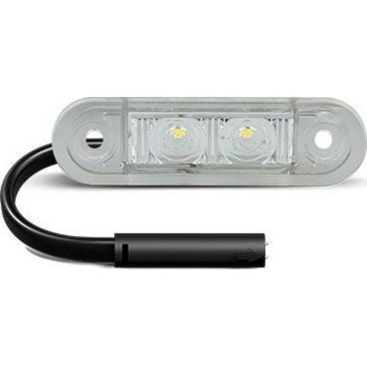 LED Autolamps 7922 Series, White Marker/Licence Plate Lamp, Recessed Fit - 7922WMCSB