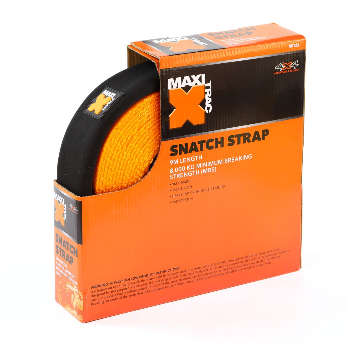 Maxi Trac Snatch Strap -8000KG 9M - MTSS1
