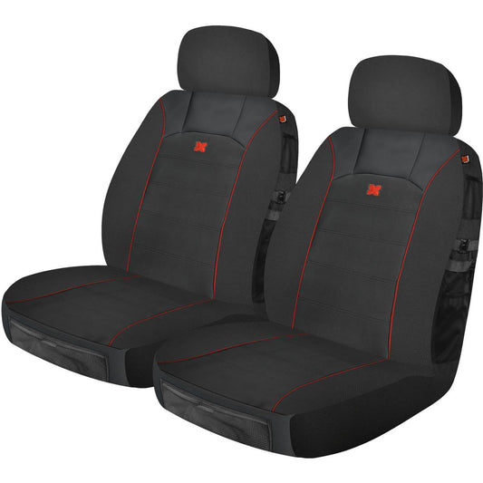 Maxi Trac Front Car Seat Covers Neoprene, Grey - Pair - MTSCFT-GUN